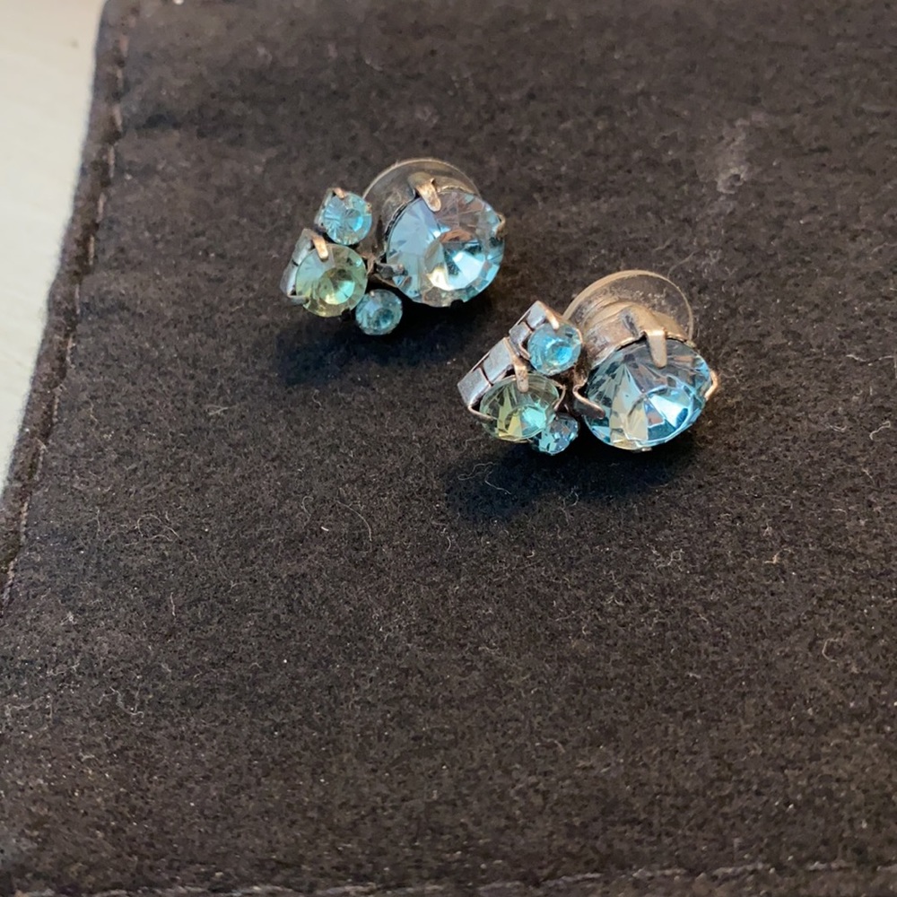 Statement Blue Earrings - image 2